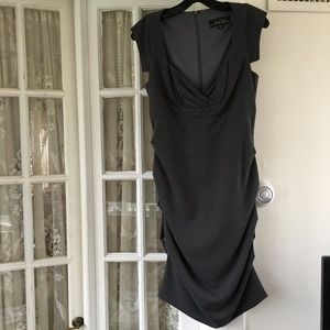 NICOLE MILLER Grey Bodycon Dress – Size 8